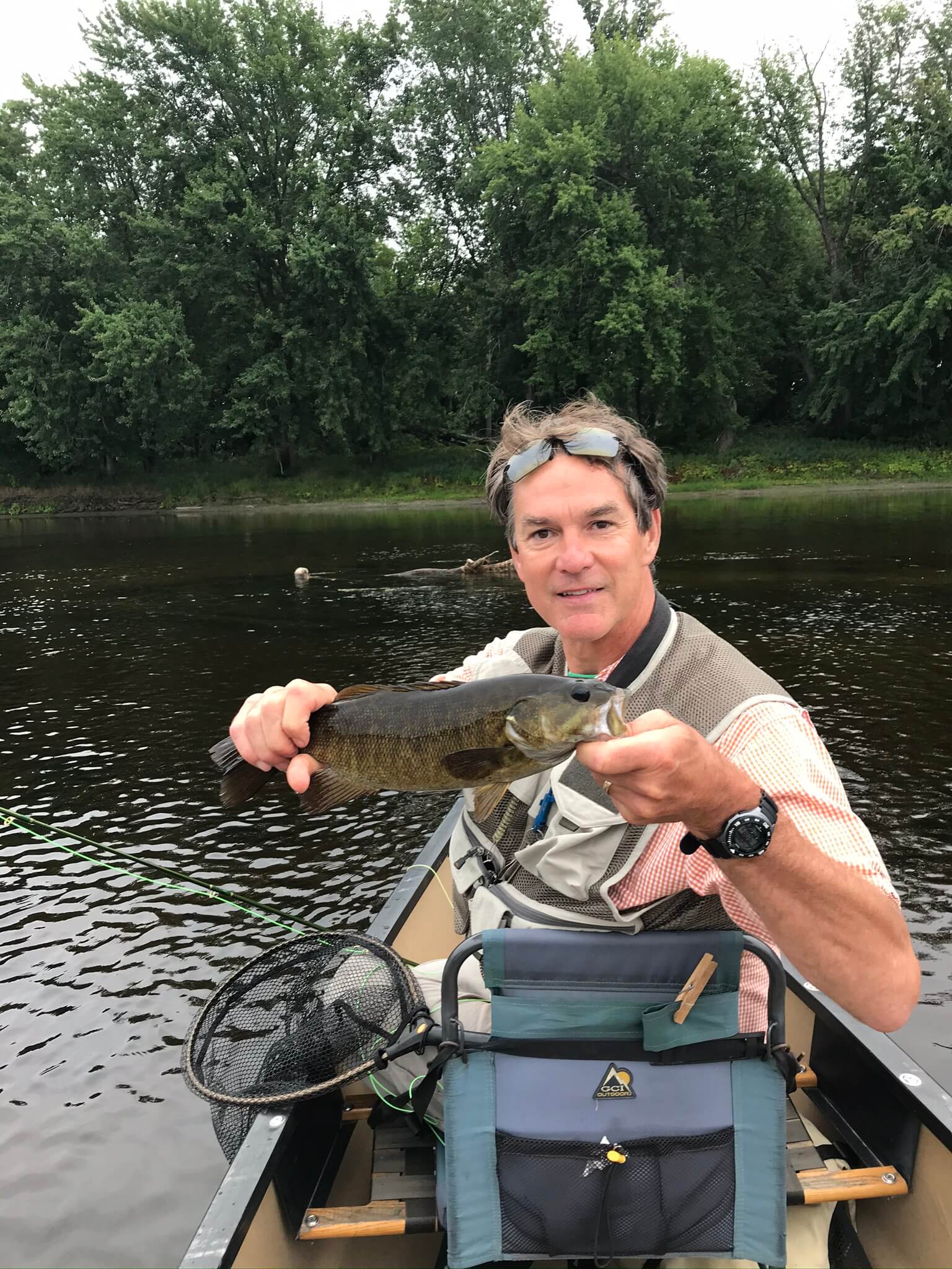 Angler and catch