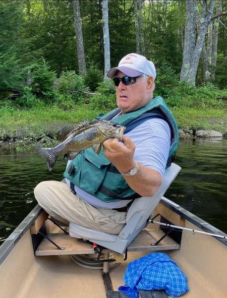 Angler and catch