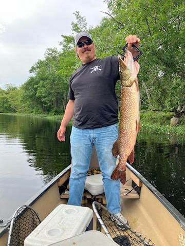 Angler and catch